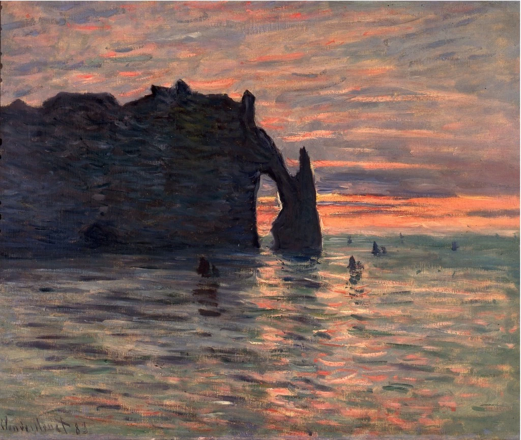 Tramonto a Etretat - Musée des Beaux, Arts, Nancy